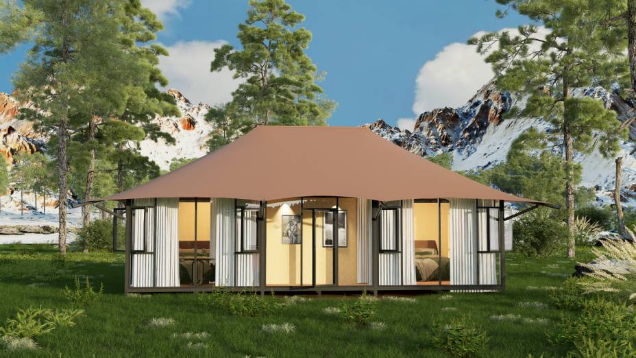 专注多边形帐篷定制—门源雪利篷房